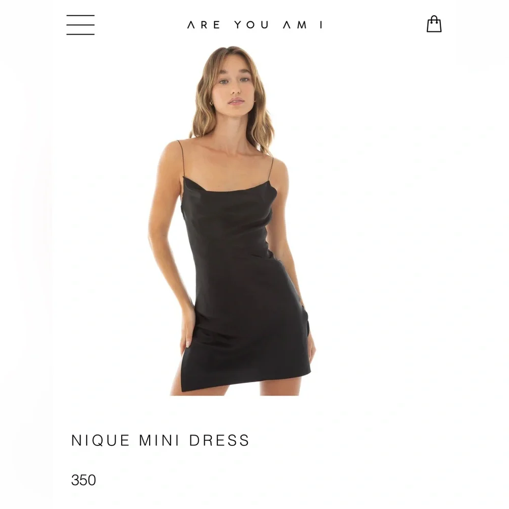 ARE YOU AM I ‘Nique Mini Dress’ Black